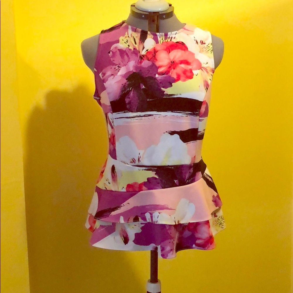 Floral Peplum Top